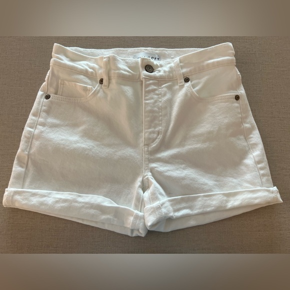 LOFT White Jean Shorts for Women. Like new, worn just one time. - Picture 1 of 3
